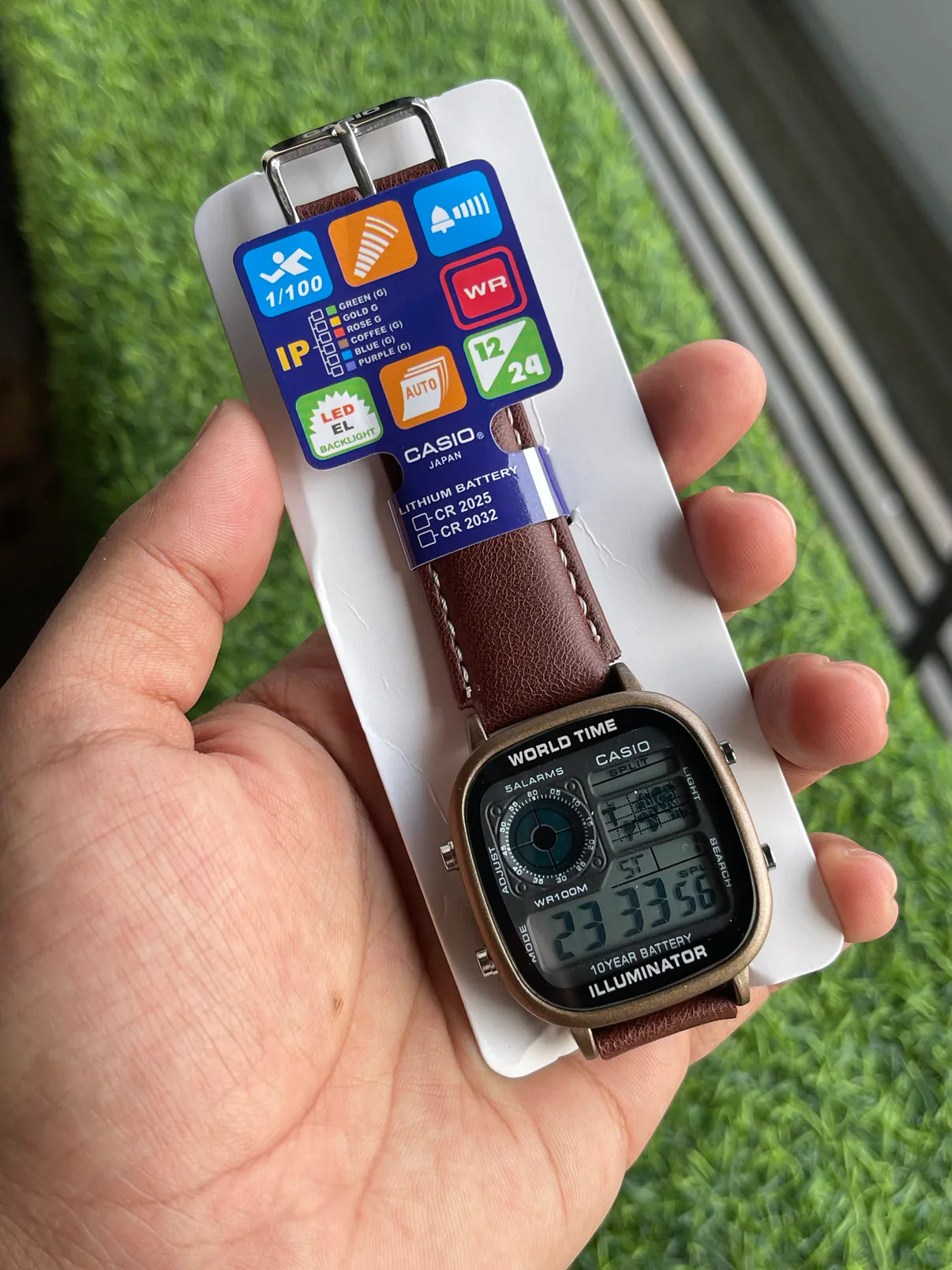 Aurevon Casiio World Time Illuminator Digital Watch