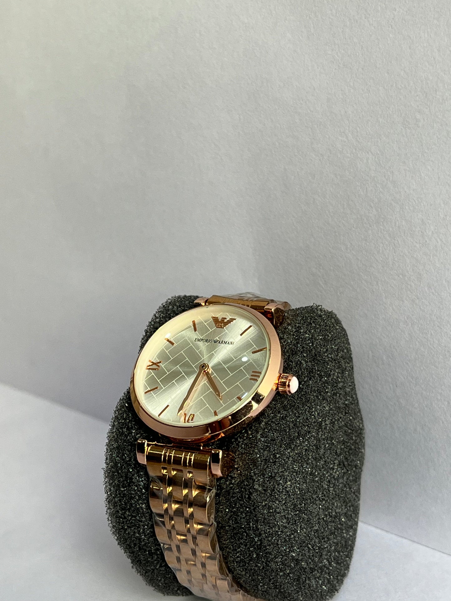 Aurevon Luxury Gold Dial Stainless Steel Watch for Women