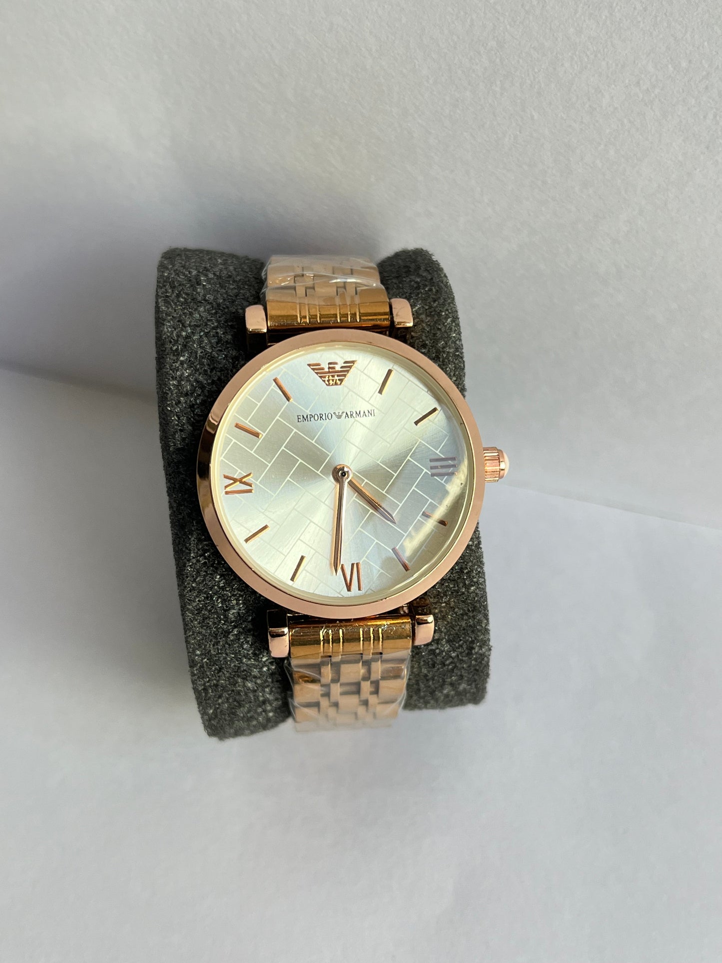 Aurevon Luxury Gold Dial Stainless Steel Watch for Women