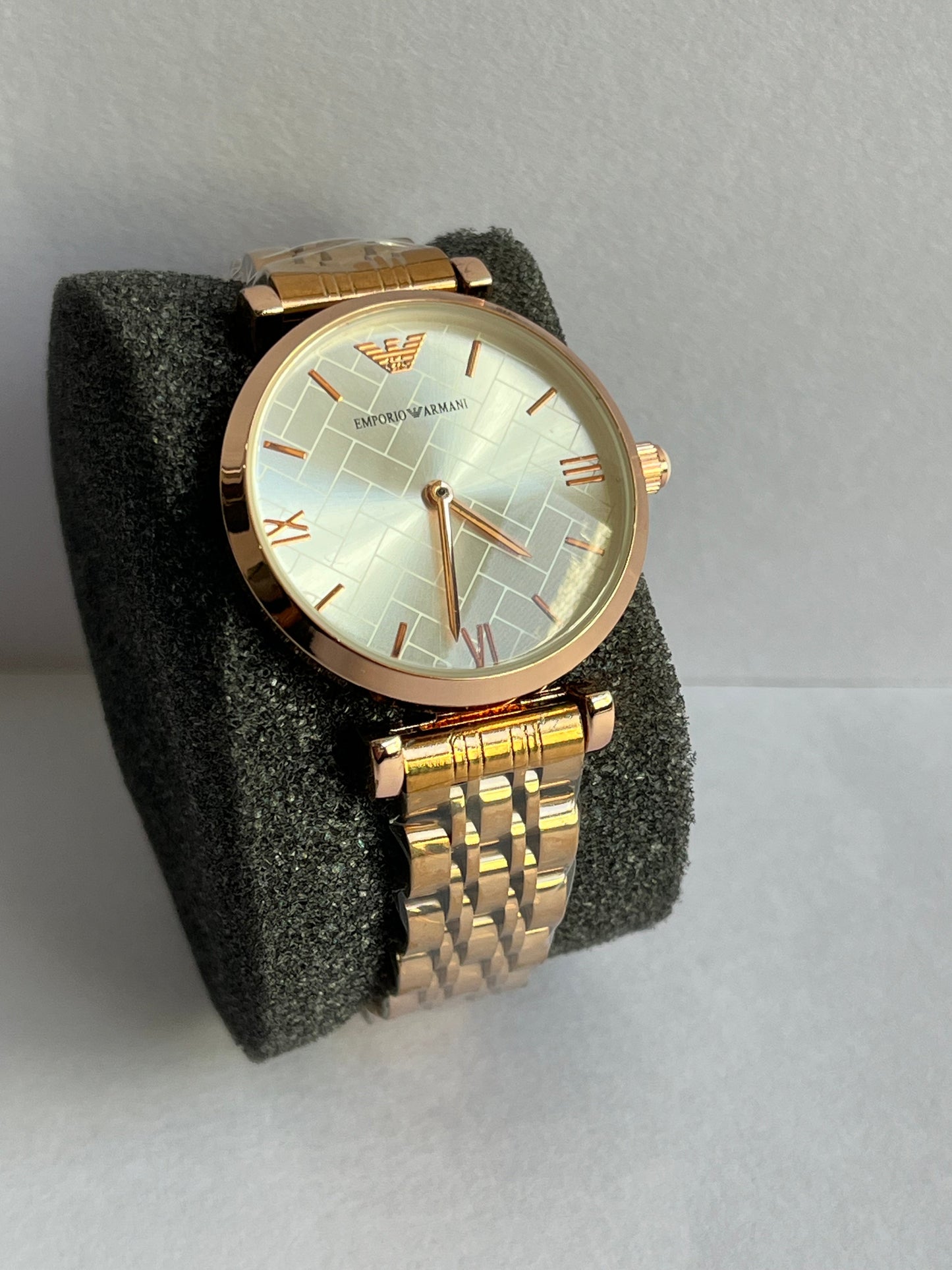 Aurevon Luxury Gold Dial Stainless Steel Watch for Women
