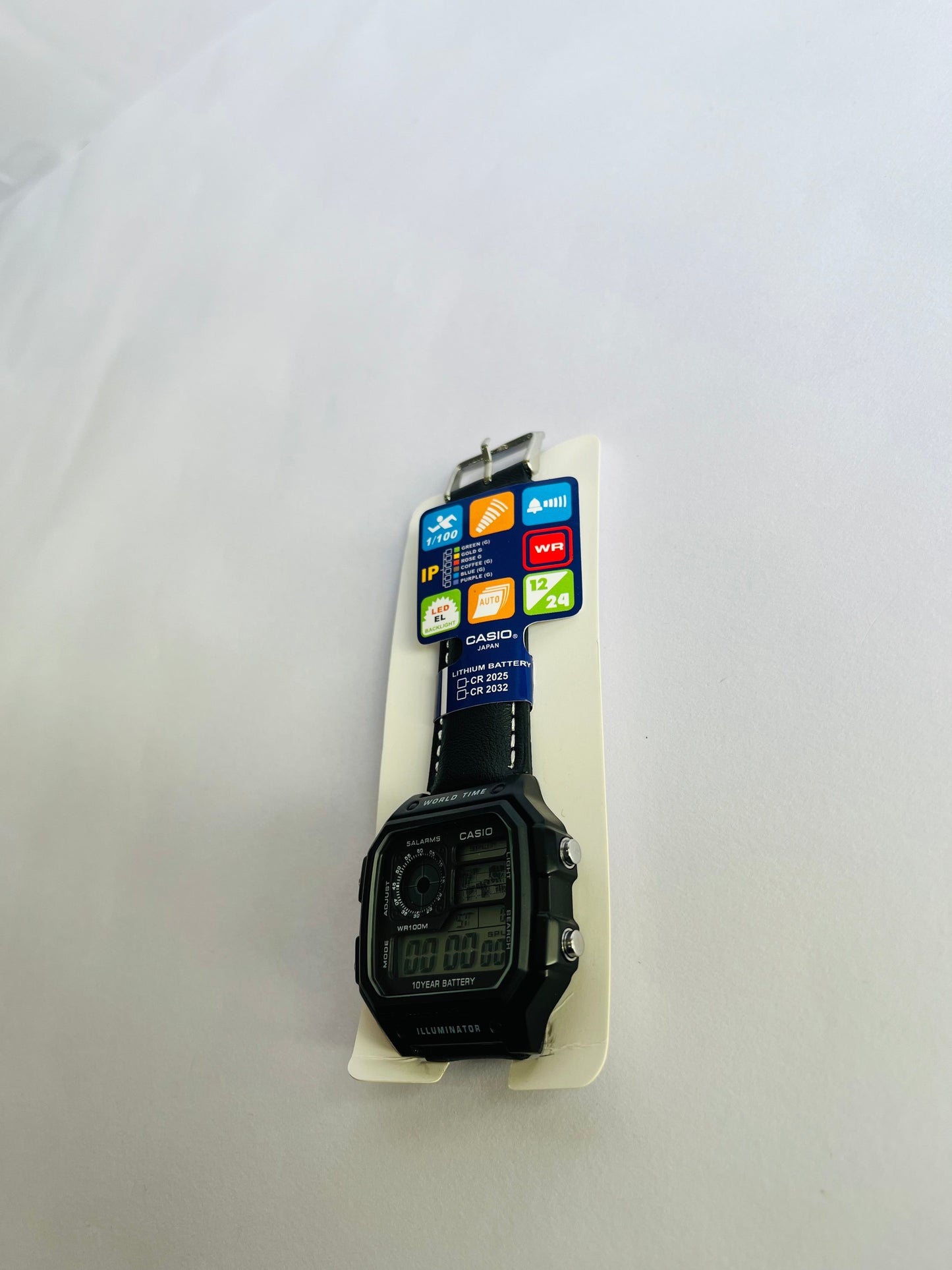 Aurevon Rugged Digital Sports Watch with World Time & Illuminator