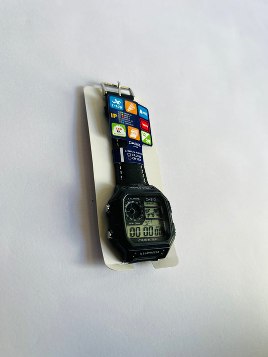 Aurevon Rugged Digital Sports Watch with World Time & Illuminator